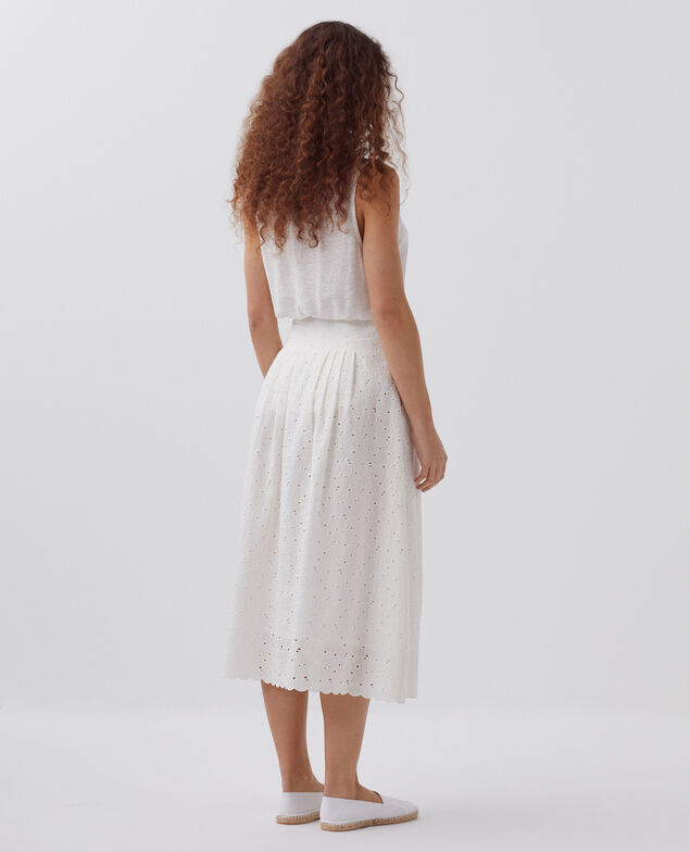 Broderie anglaise maxi dress H003 white