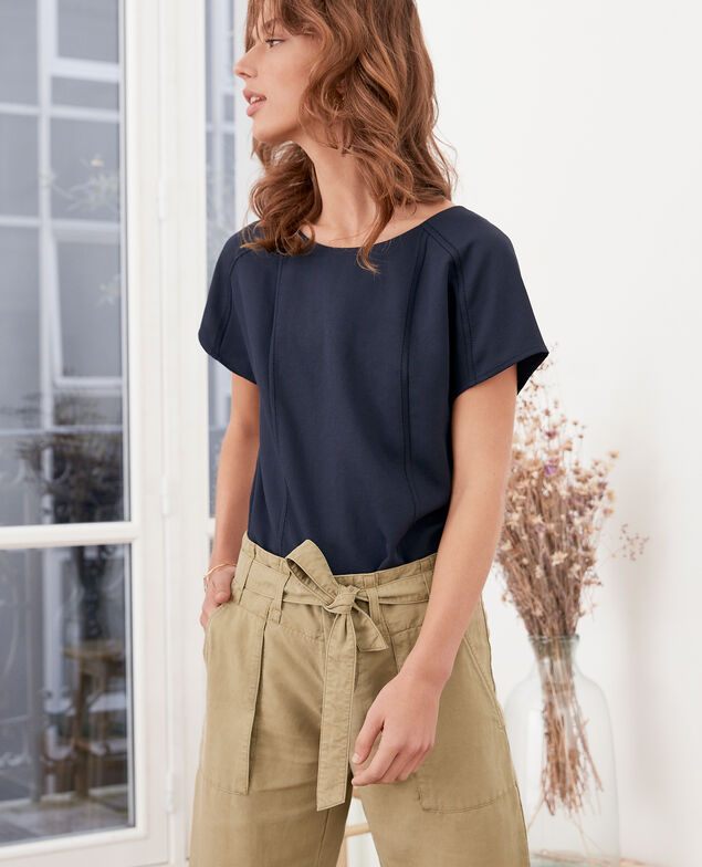 Crepe top Marine