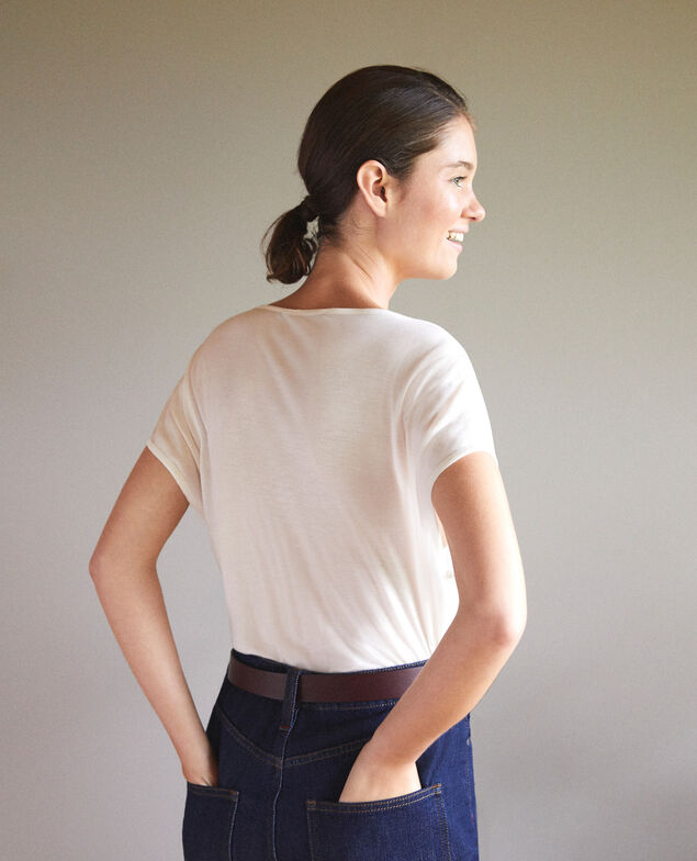 Round neck t-shirt White