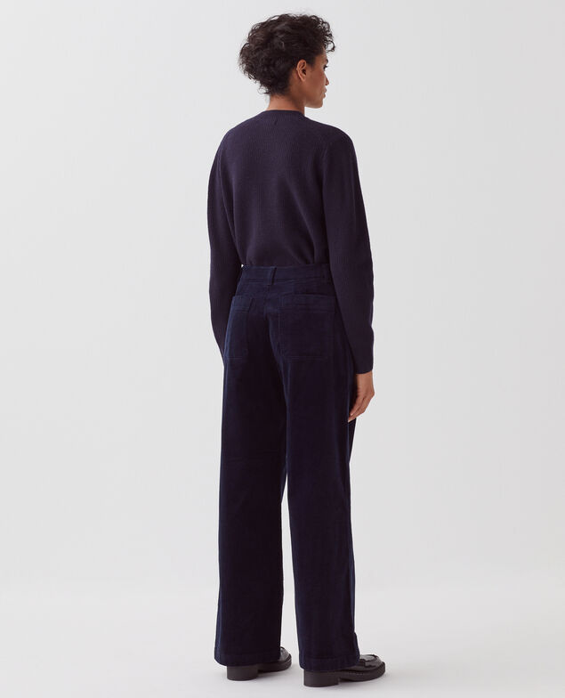 Corduroy trousers U690 navy