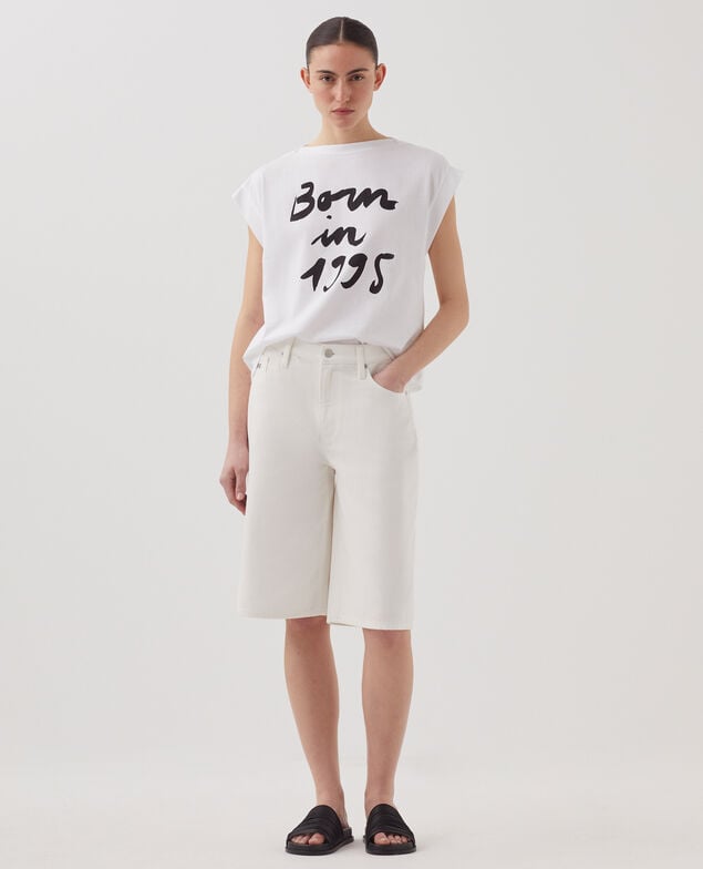 Cotton skort H003 white