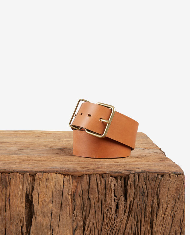 Leather belt Cognac