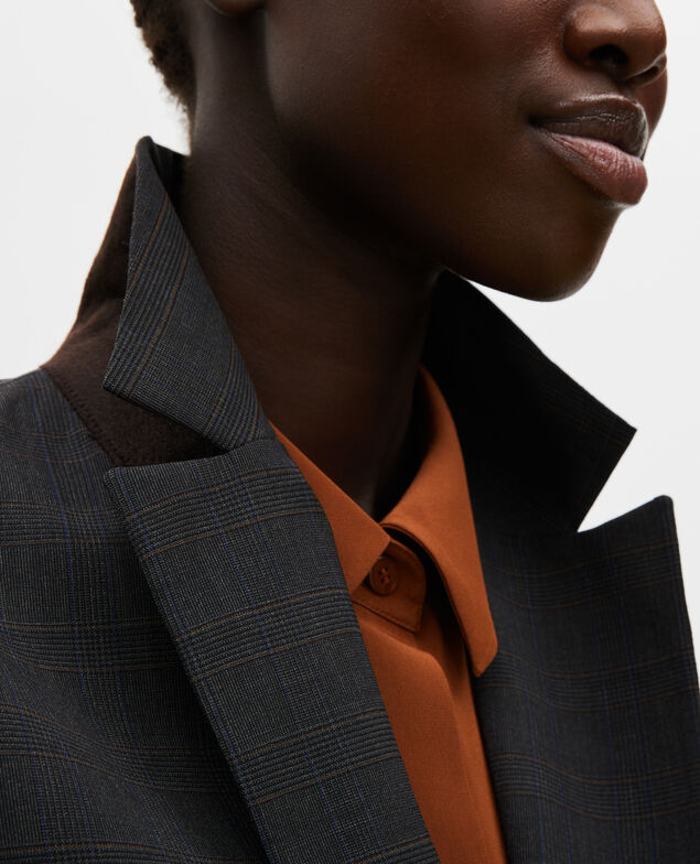 Prince of Wales wool boyfriend blazer Check-wool-pattern-tailoring