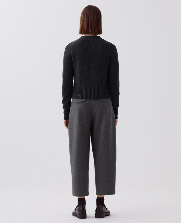 Cashmere cardigan I080 moonless gray