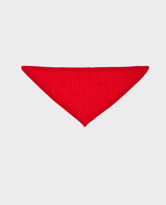 100% Cashmere headscarf Fiery red