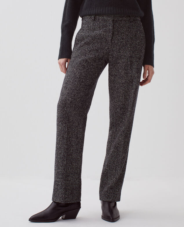 COLETTE - Straight trousers I097 neppie black