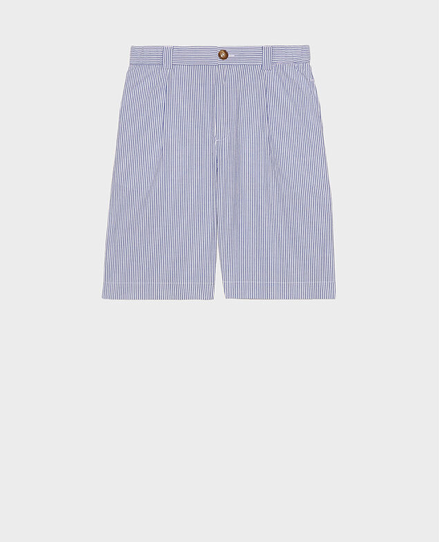 Cotton shorts Seersucker stripes