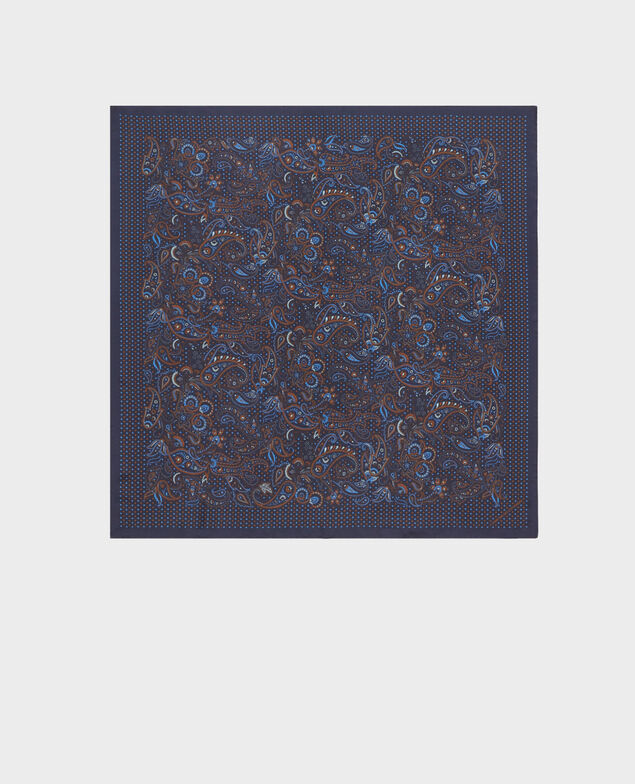 Printed silk scarf Night sky
