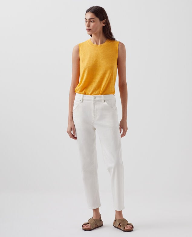 MARCELLE - Linen tank top H450 artisan's gold