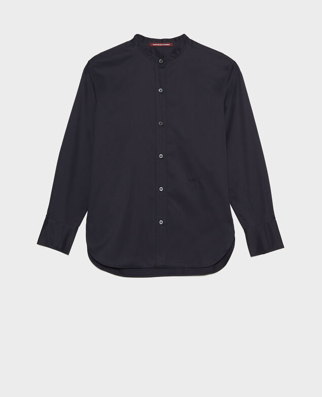 Round neck cotton shirt Night sky