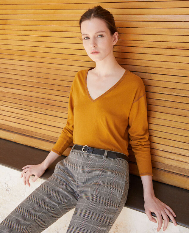  Cotton T-shirt Yellow