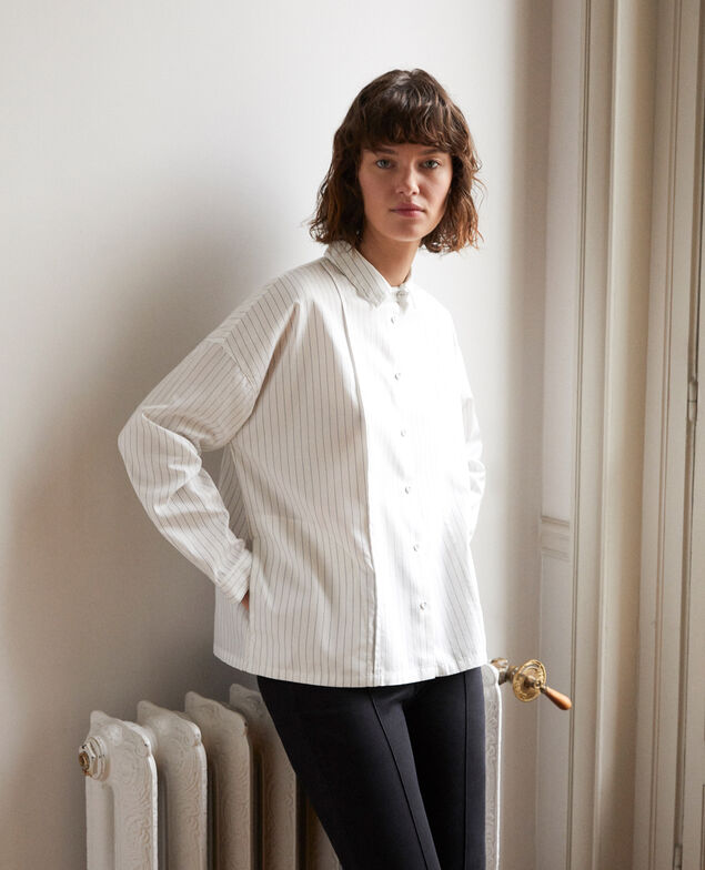 Straight-cut shirt White