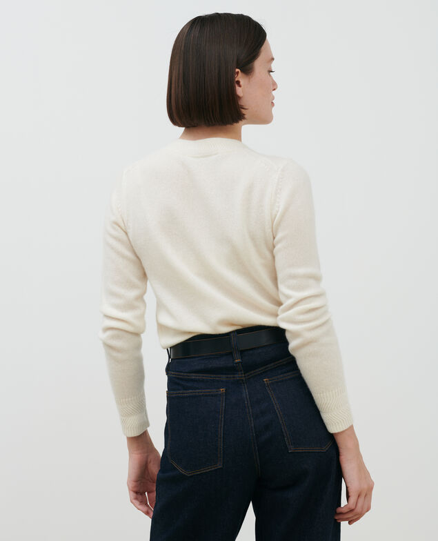 Cashmere cardigan Gardenia