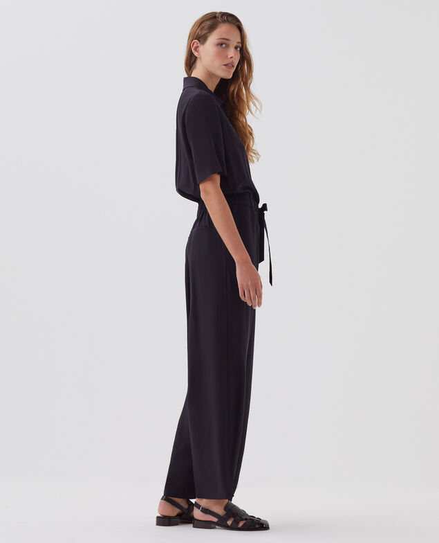 Silky jumpsuit H091 black beauty