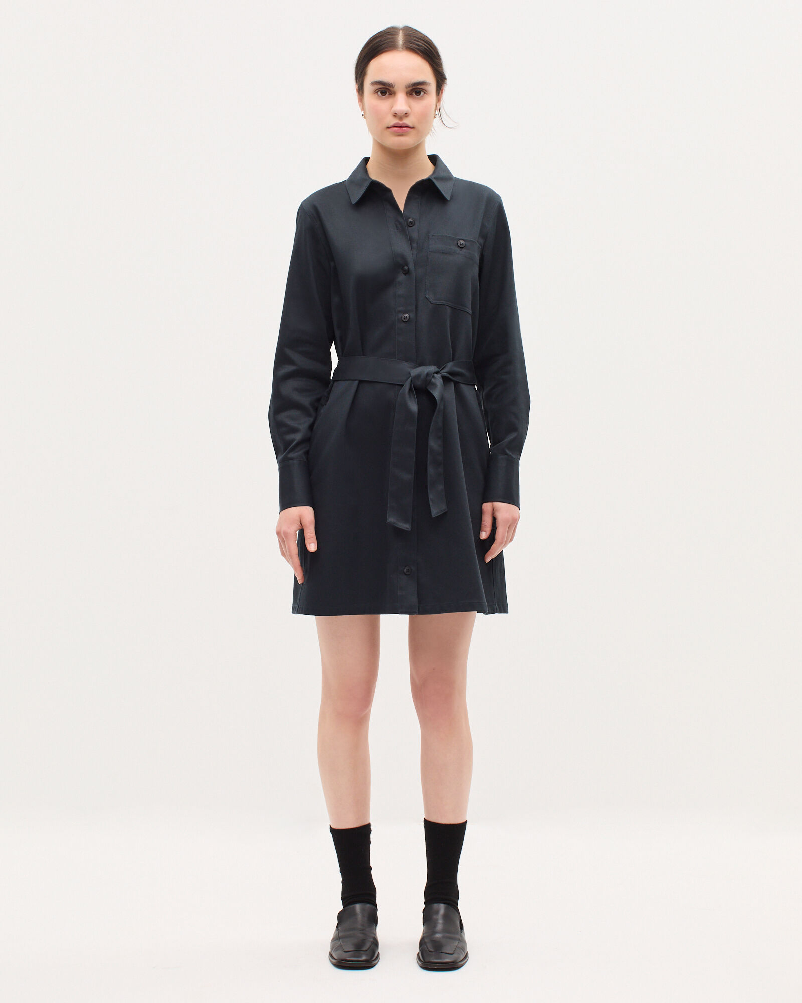 スカート COTTON & SILK MINI SHIRT DRESS ZIMMERMANN | Hypnotic Tuck Cotton Silk Mini Shirt Dress