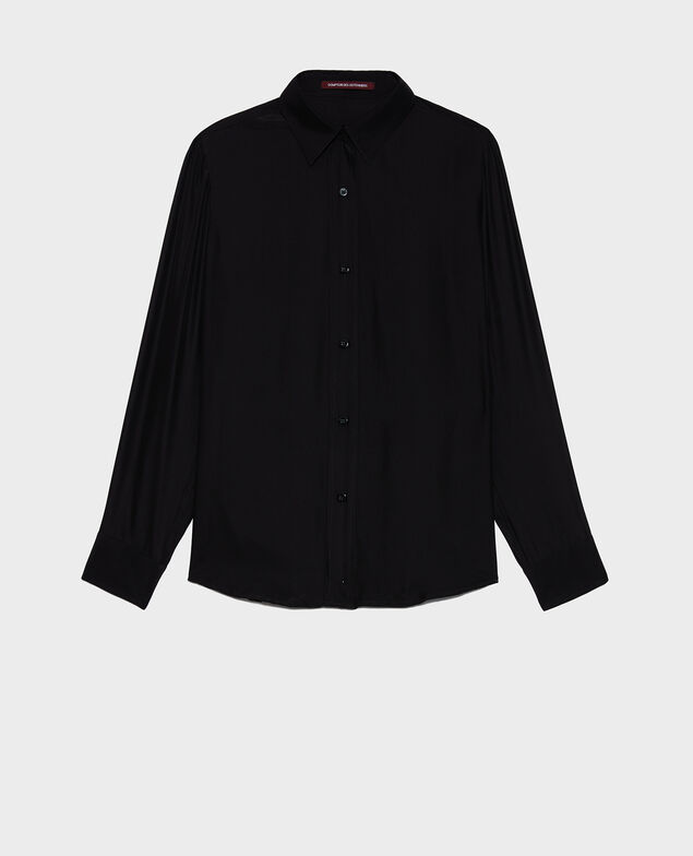 SIBYLLE - Silk shirt Black beauty