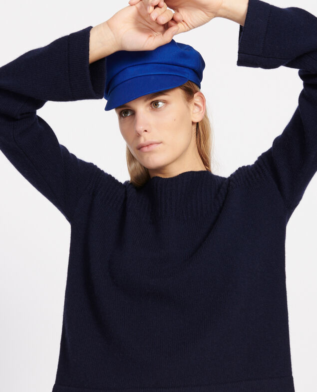 Wool and cashmere jumper Maritime blue