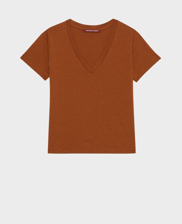 LÉA - Loose V-neck t-shirt Monks robe