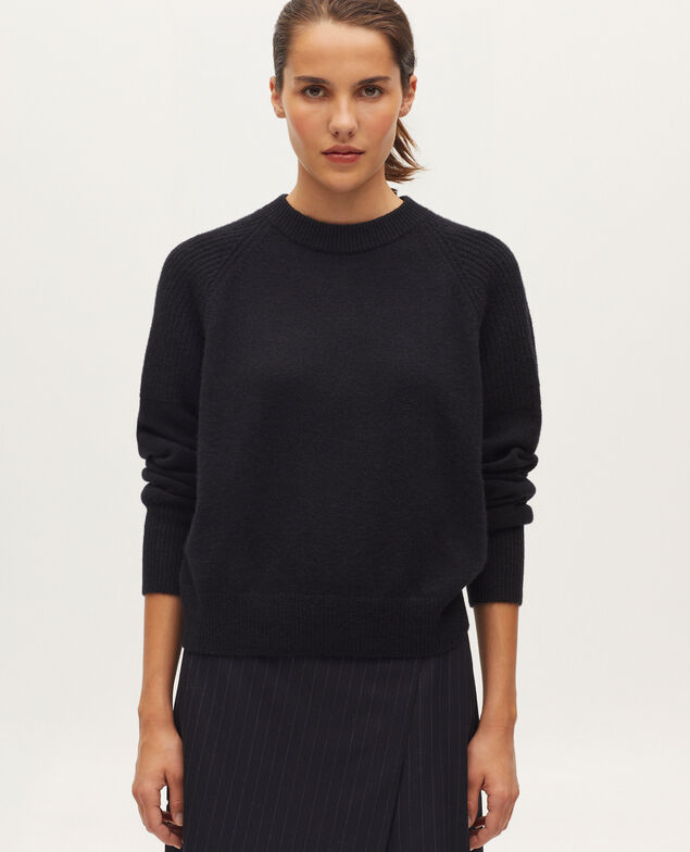 Cashmere jumper H091 black beauty