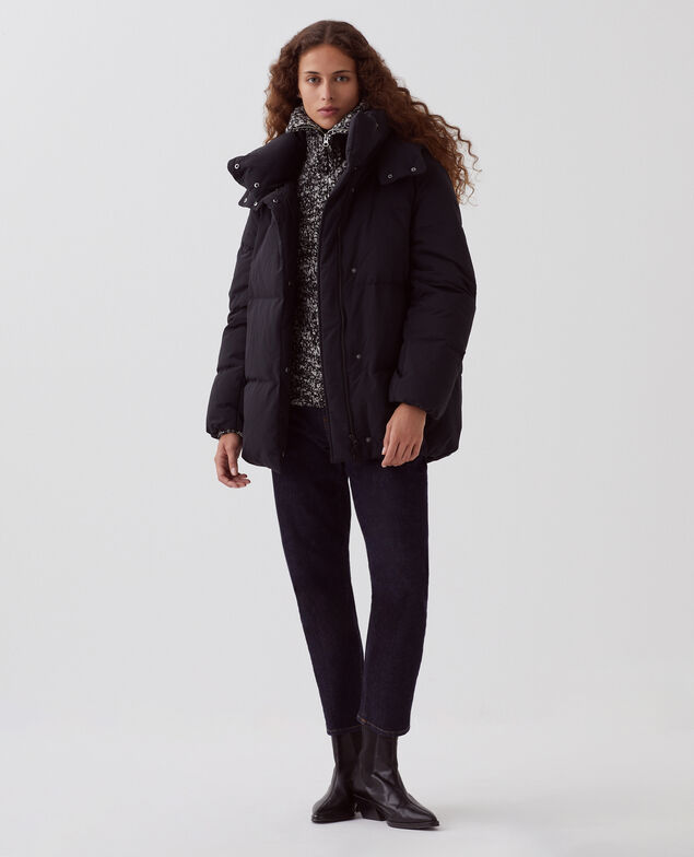 MARGOTTE - Mid-length down jacket H091 black beauty