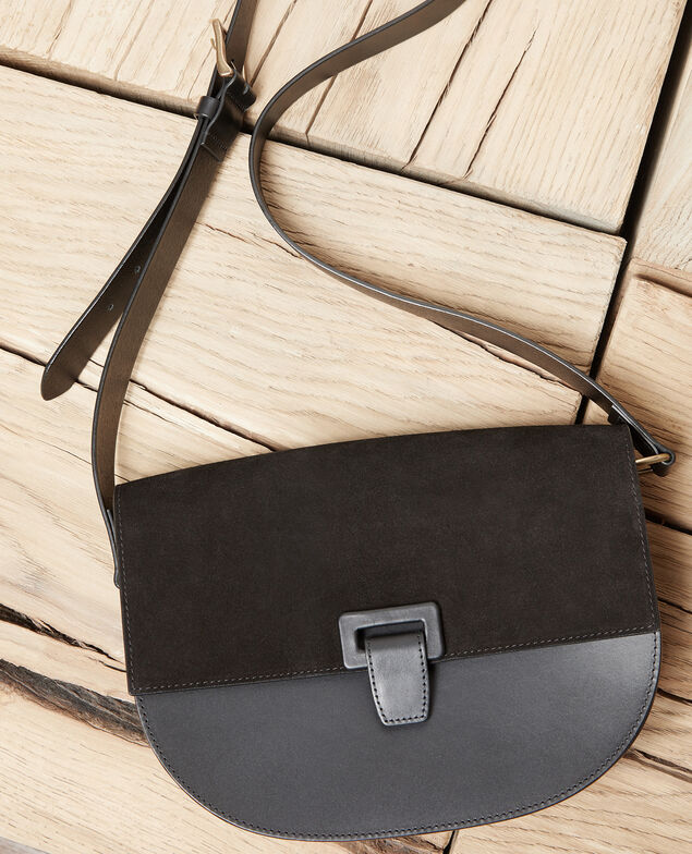 Large half-moon bag Noir