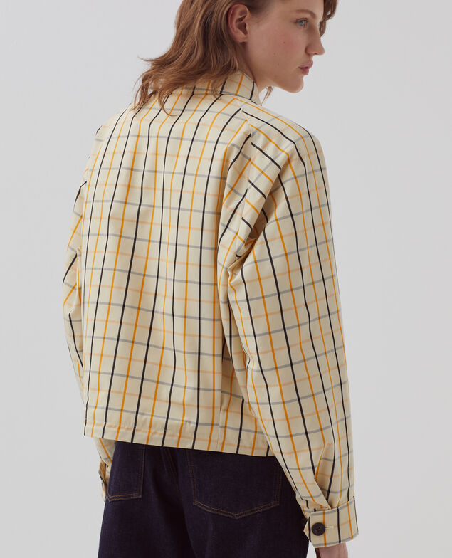 Jacket  I305 check beige