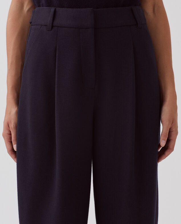 PEGGY - Carrot trousers I698 navy melange