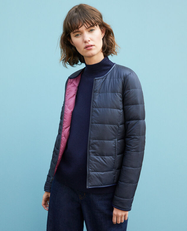 Reversible padded jacket Purple/navy