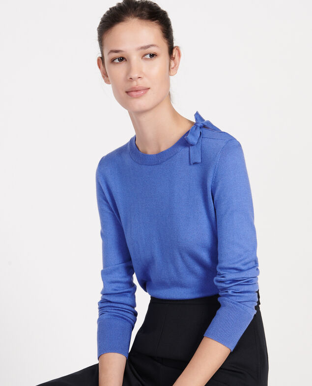 Silk and cashmere blend jumper Amparo blue