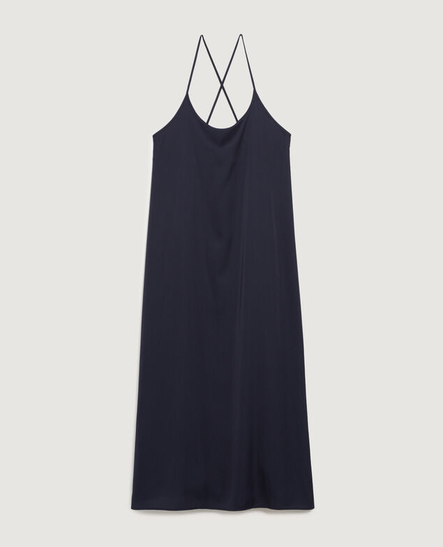 Silky maxi slip dress H695 night sky