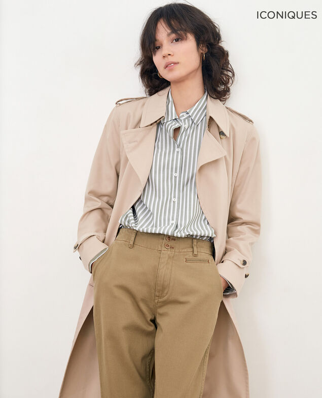 Iconic fit Trench coat Tan