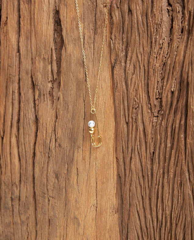 Fancy necklace, short model Gold