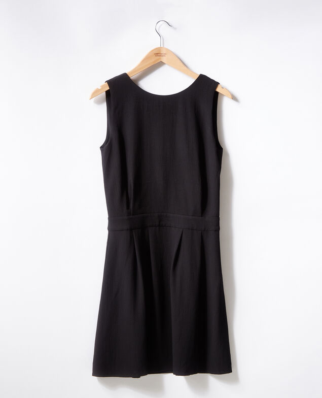Dress with low-cut back Noir