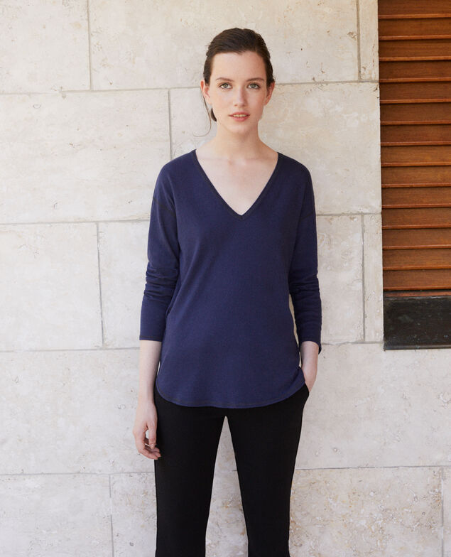  Cotton T-shirt Peacoat