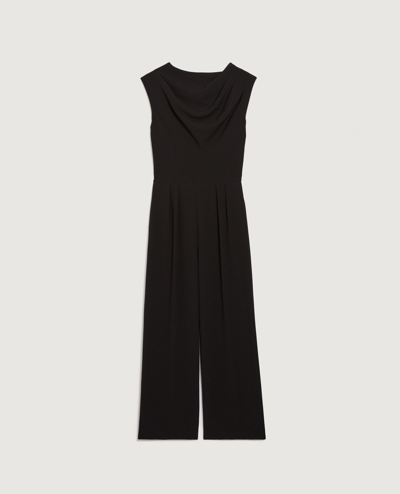 Silky crepe jumpsuit black beauty - Comptoir des Cotonniers