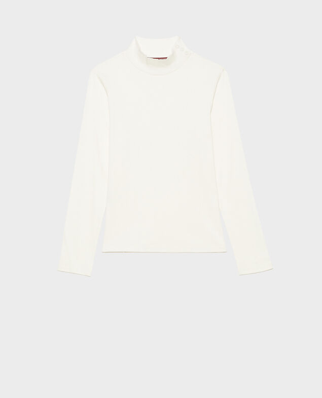 Long-sleeve stretch cotton jumper Jet stream