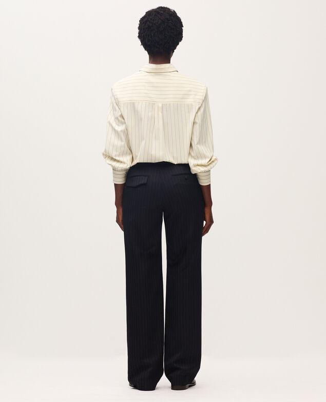 Straight wool trousers K690 st navy