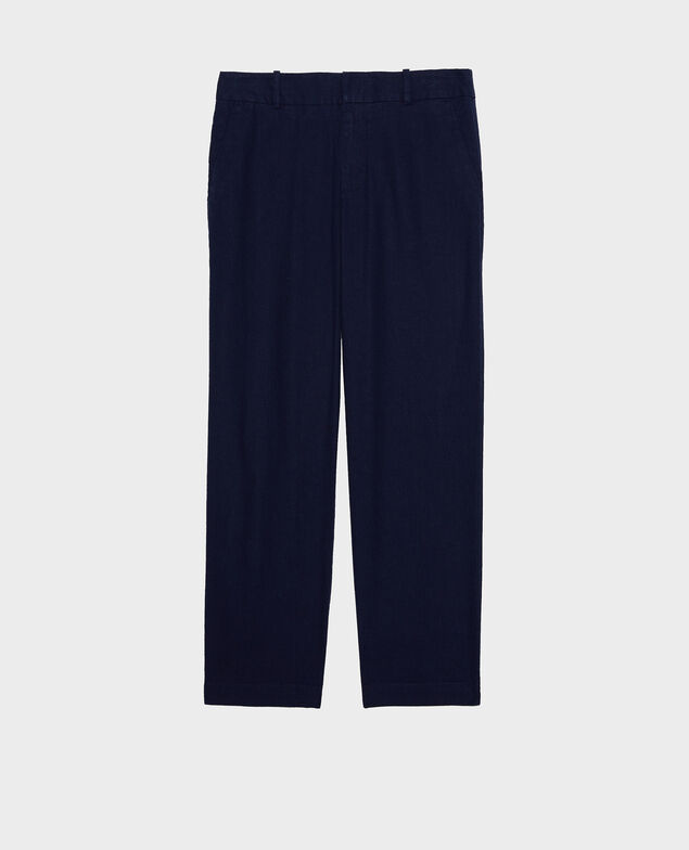 MARGUERITE - Cigarette trousers Maritime blue