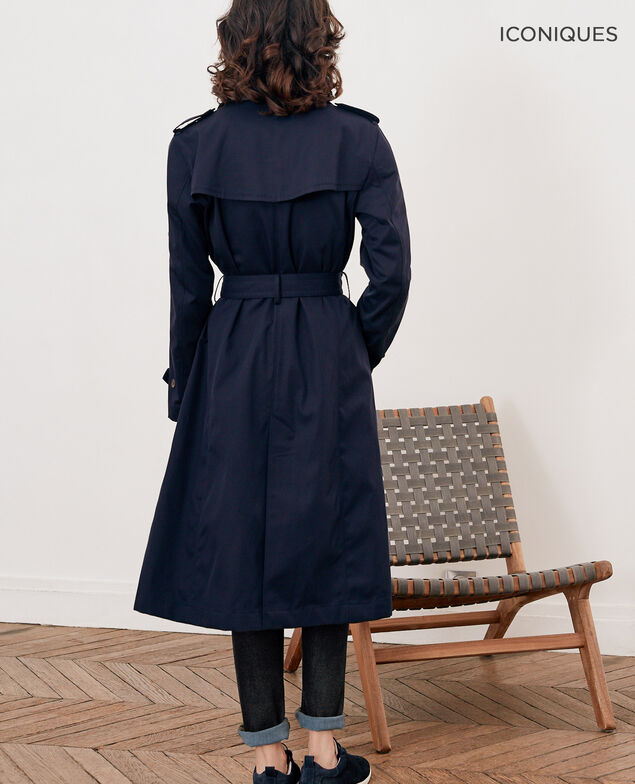 Iconic fit Trench coat Navy