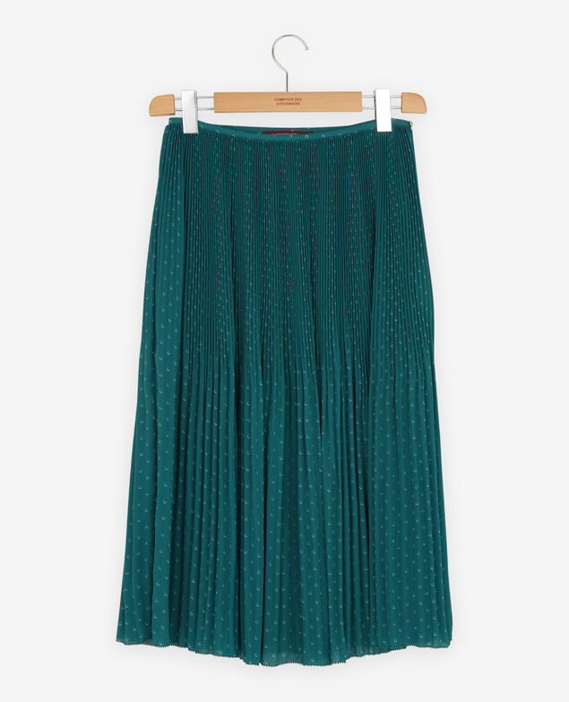 Pleated skirt with spots Ring dots peppermint
