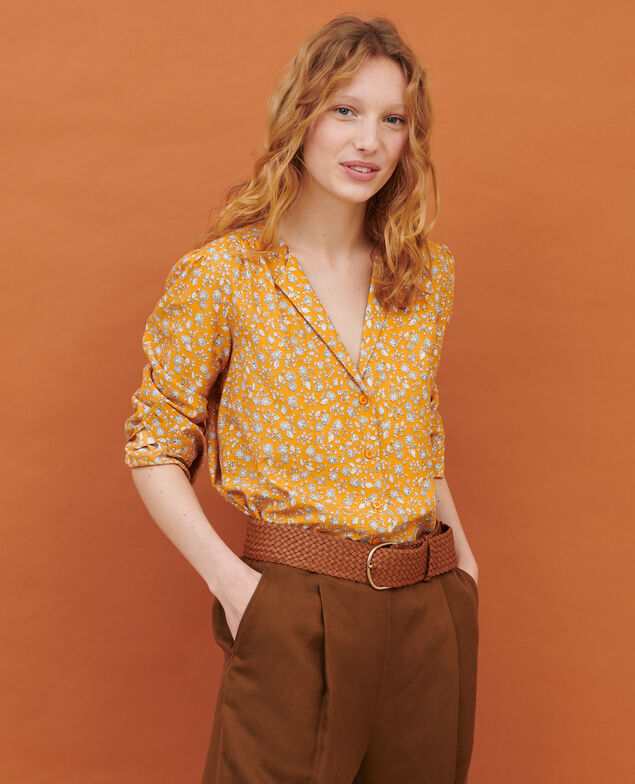 Loose shirt 96 print orange