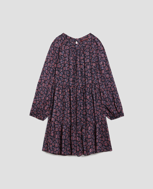 Floaty mini dress I691 indienne navy