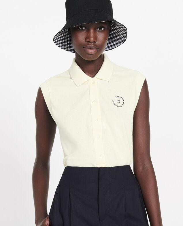 Cotton polo shirt Tender yellow
