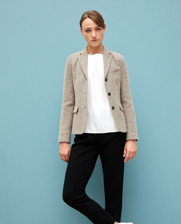 Wool blend blazer Beige