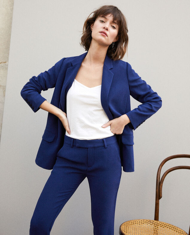 Suit-style trousers Medieval blue
