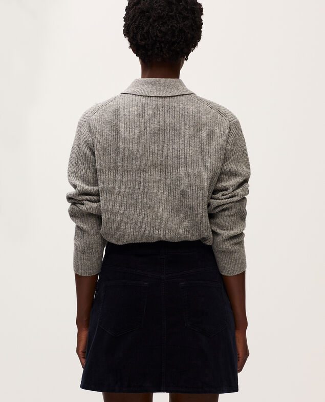 Corduroy mini skirt U690 navy