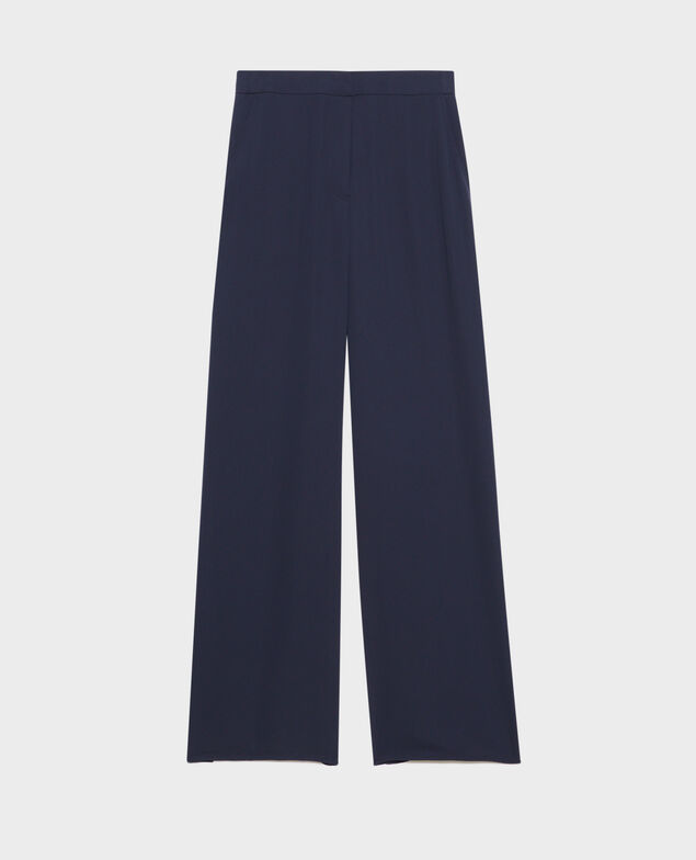 YVONNE high waisted wide trousers Night sky