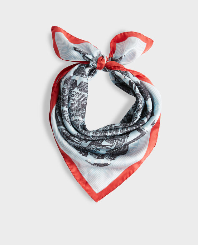 Square silk scarf Forget me not