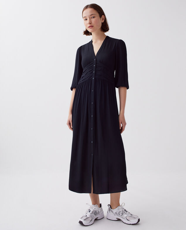 Silky maxi dress H695 night sky