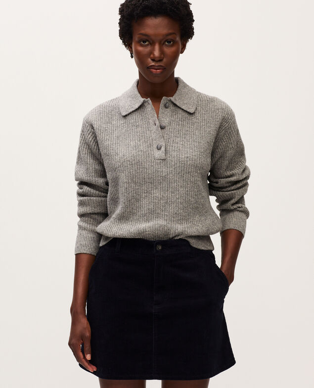 Corduroy mini skirt U690 navy